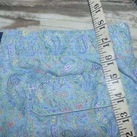 Michael's Men's Cyclist Liner Swim Trunks Bathing Suit -Paisley Storm Large - Picture 7 of 8